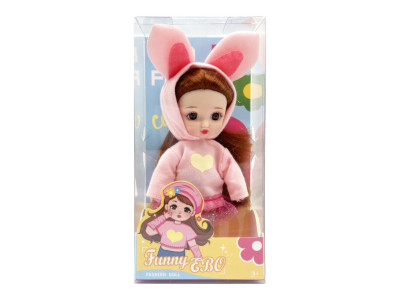 Лялька шарнірна для дівчаток Funny EBO DH2368B(Pink) 15 см Лялька шарнірна для дівчаток Funny EBO DH2368B(Pink) 15 см