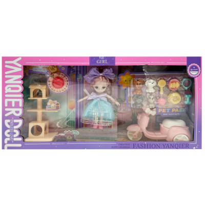 Дитяча іграшкова лялька "YQE-Girl" Bambi 3688-183A з аксесуарами