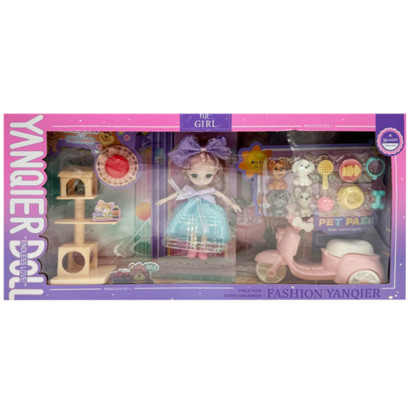 Дитяча іграшкова лялька "YQE-Girl" Bambi 3688-183A з аксесуарами