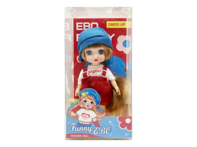 Лялька шарнірна для дівчаток Funny EBO DH2368B(Blue) 15 см