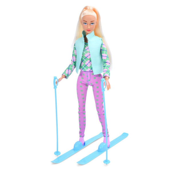 Дитяча лялька "Лижниця" 8520(Turquoise) бірюзовий шарнірна 29 см Дитяча лялька "Лижниця" 8520(Turquoise) бірюзовий шарнірна 29 см