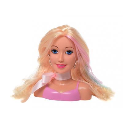 Манекен для зачісок DEFA 8401 з аксесуарами Рожевий