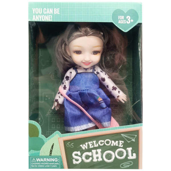 Дитяча лялька "Welcome School" YL605-62 -1 з сумочкою Дитяча лялька "Welcome School" YL605-62 -1 з сумочкою