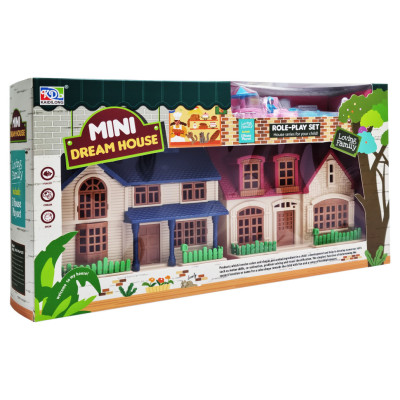 Дитячий ігровий будиночок для ляльок M-02A-02D з меблями