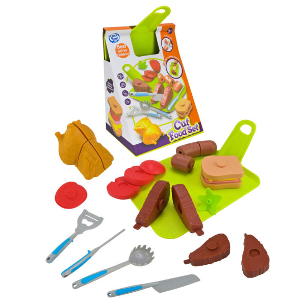 Дитячий набір продуктів "Фаст-фуд" LT8801-8D овочі прибори