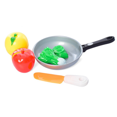Ігровий набір Продукти в сковорідці 4013D-3 лимон яблуко латук