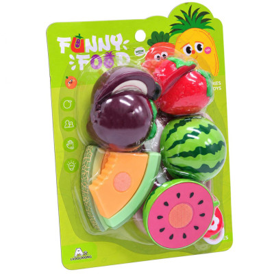Ігровий набір продуктів на липучці Funny Food 228R5-8 з ножем та дощечкою