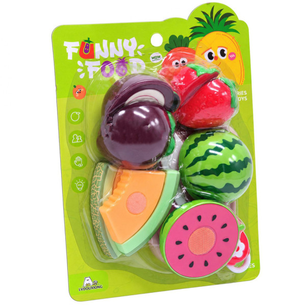 Ігровий набір продуктів на липучці Funny Food 228R5-8 з ножем та дощечкою