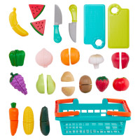 Ігровий набір "Овочі-Фрукти на липучках" Battat Lite BT4743Z 37 предметів