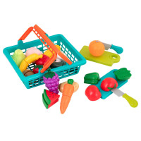 Ігровий набір "Овочі-Фрукти на липучках" Battat Lite BT4743Z 37 предметів
