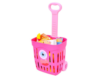 Дитячий візок із продуктами 35631(Pink) 49 продуктів Дитячий візок із продуктами 35631(Pink) 49 продуктів