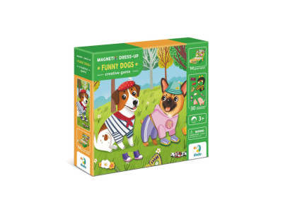 Розвиваюча магнітна гра одягалка "Кумедні пси" 200278 30 елементів