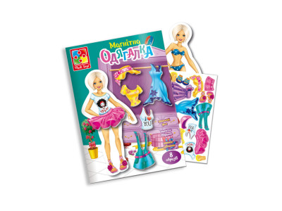 Магнітна гра Одягалка "Блондинка" Vladi Toys VT3204-30 Укр