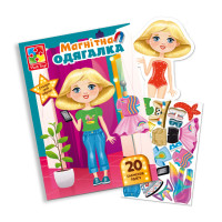 Магнітна гра Одягалка "Trendy girl" Vladi Toys VT3204-32 Укр
