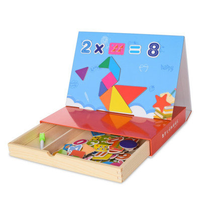 Дерев'яна розвиваюча іграшка Дощечка MD 1852-2 магнітна для малювання Дерев'яна розвиваюча іграшка Дощечка MD 1852-2 магнітна для малювання