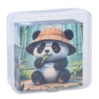 Дитячий магнітний кубік-пазл "Дикі тварини" CL325-2 3 х 3