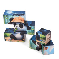 Дитячий магнітний кубік-пазл "Дикі тварини" CL325-2 3 х 3