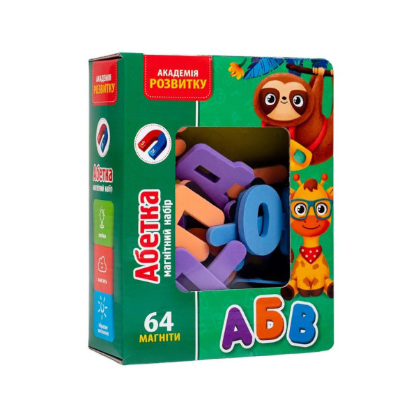 Набір магнітів "Абетка" Vladi Toys VT5411-15 Укр Набір магнітів "Абетка" Vladi Toys VT5411-15 Укр