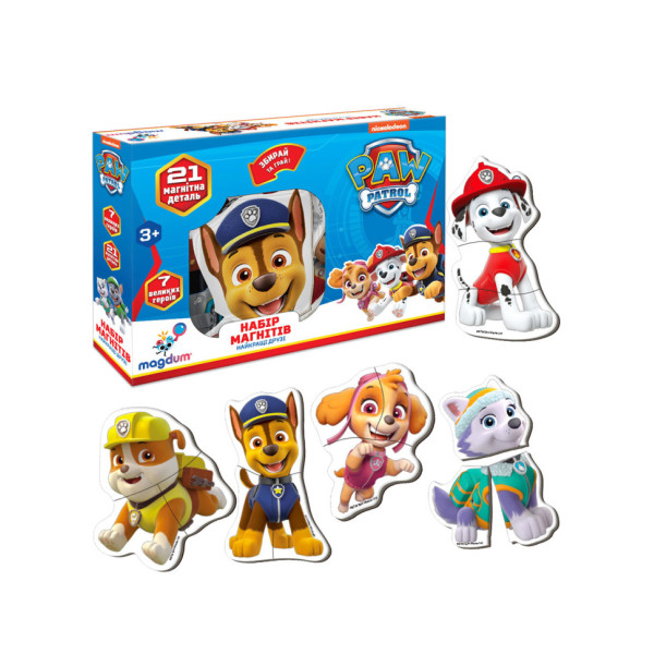 Дитячий набір магнітів Щенячий патруль "Найкращі друзі" Magdum ML4034-31