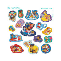 Дитячий набір магнітів "Ігровий майданчик" 200668 20 великих магнітів