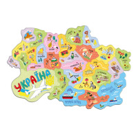 Дитячий пазл "Магнітна карта України" 200241 28 елементів