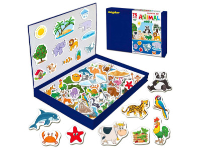 Набір магнітів Світ тварин Велика магнітна історія ML4032-05 EN 75 магнітів Набір магнітів Світ тварин Велика магнітна історія ML4032-05 EN 75 магнітів