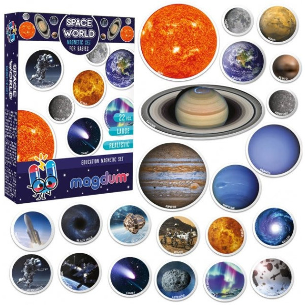 Набір магнітів Magdum Світ космосу ML4031-22 EN Набір магнітів Magdum Світ космосу ML4031-22 EN