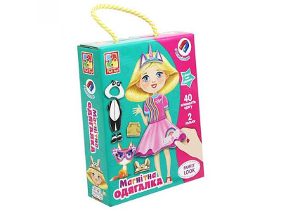 Дитяча гра "Магнітна одягалка "Family look" VT3702-21 40 елементів одягу
