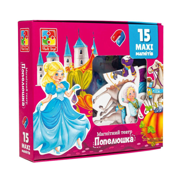 Настільна гра магнітний театр "Попелюшка" Vladi Toys VT3206-53 Укр Настільна гра магнітний театр "Попелюшка" Vladi Toys VT3206-53 Укр