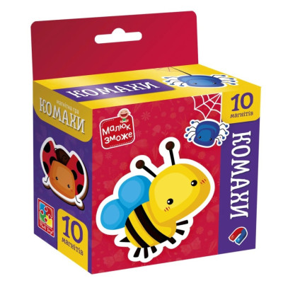 Дитячий набір магнітів "Комахи" VT3106-32 10 магнітів