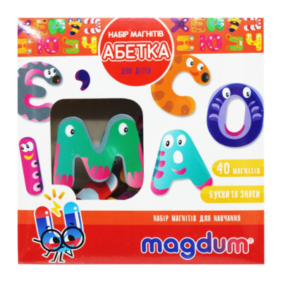 Дитячий набір магнітів "Азбука" Magdum ML4031-36 УКР