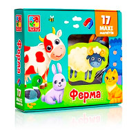 Набір магнітів MAXI "Ферма" Vladi Toys VT3106-24 17 шт