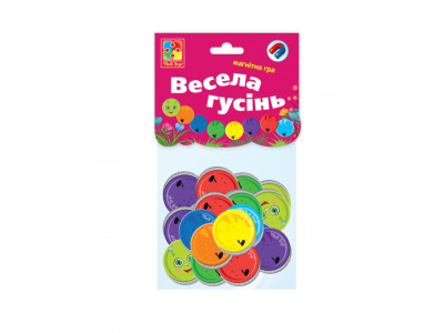 Магнітна гра для дітей "Весела гусениця" Vladi Toys VT5900-04 (укр)