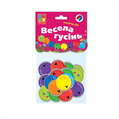 Магнітна гра для дітей "Весела гусениця" Vladi Toys VT5900-04 (укр)