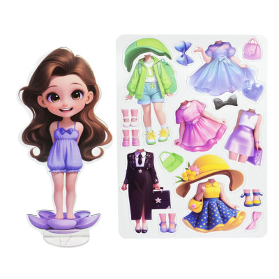 Дитячий набір для творчості "Магнітний гардероб" 8886-4 одяг та аксесуари Дитячий набір для творчості "Магнітний гардероб" 8886-4 одяг та аксесуари