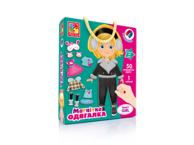 Настільна гра Магнітна одягалка "Trendy girl" Vladi Toys VT3702-23 укр Настільна гра Магнітна одягалка "Trendy girl" Vladi Toys VT3702-23 укр
