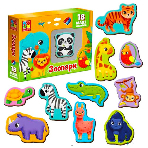 Набір магнітів MAXI "Зоо" Vladi Toys VT3106-25 18 шт