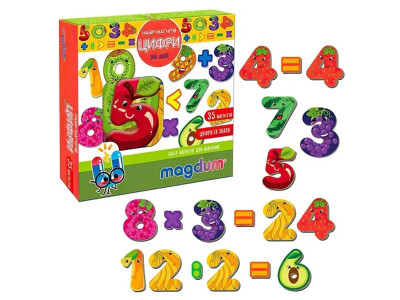 Набір магнітів Цифри ML4031-37 35 магнітів Набір магнітів Цифри ML4031-37 35 магнітів