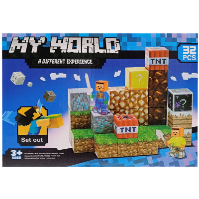 Дитячий магнітний конструктор "MINECRAFT" SX32 32 деталі