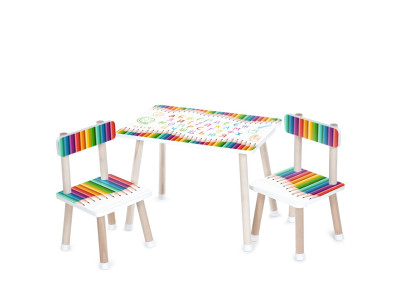 Дитячий столик M 501-21 стільниця 60 х 40 см 2 стільчики