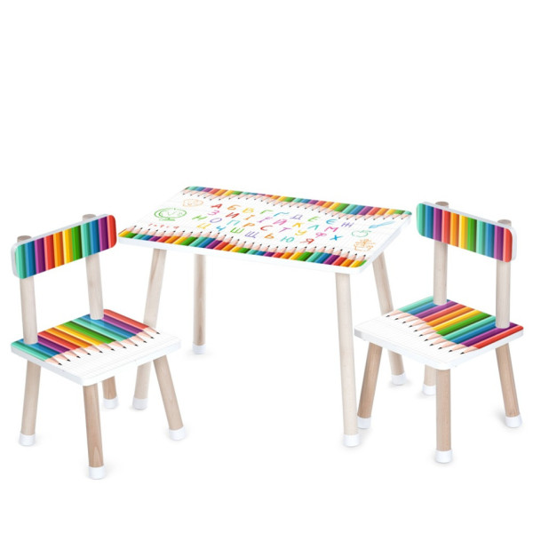 Дитячий столик M 501-21 стільниця 60 х 40 см, 2 стільчики Дитячий столик M 501-21 стільниця 60 х 40 см, 2 стільчики