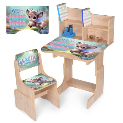 Дитяча парта N 2071-27-3 висота 3 положення зі стільчиком