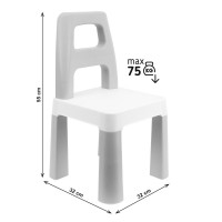Дитячий стілець "Kids Chair" 0198TXK сірий до 75 кг Дитячий стілець "Kids Chair" 0198TXK сірий до 75 кг