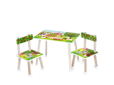 Дитячий столик M 501-16 стільниця 60 х 40 см 2 стільчики