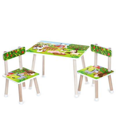 Дитячий столик M 501-16 стільниця 60 х 40 см, 2 стільчики