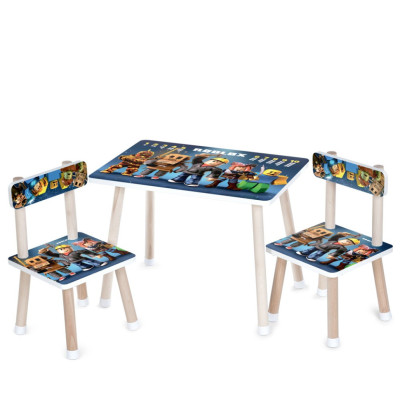Дитячий столик M 501-23 стільниця 60 х 40 см 2 стільчики