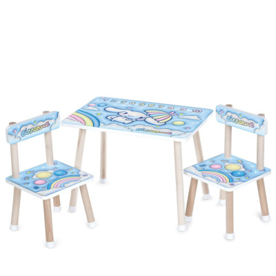 Дитячий Столик M 501-1 стільниця 60 х 40 см 2 стільчики