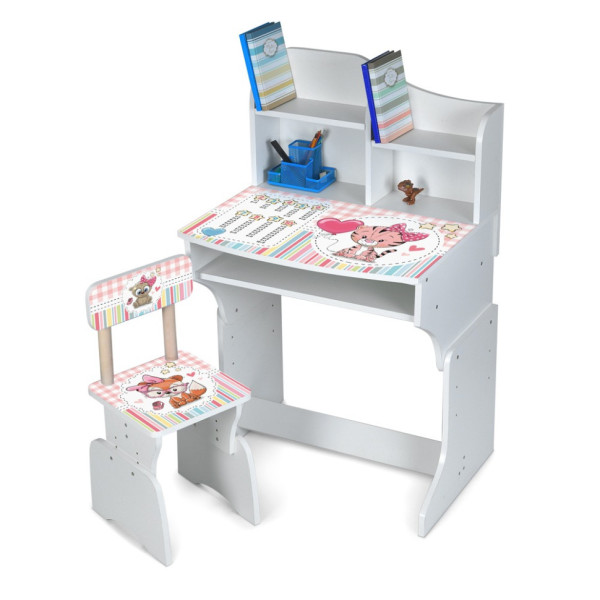 Дитяча парта M 904-5 висота 3 положення зі стільчиком Дитяча парта M 904-5 висота 3 положення зі стільчиком