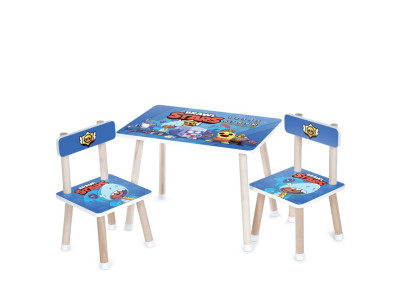 Дитячий столик M 501-24 стільниця 60 х 40 см 2 стільчики