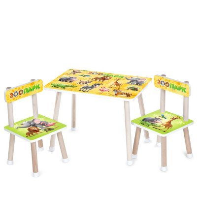 Дитячий Столик M 501-11 стільниця 60 х 40 см 2 стільчики